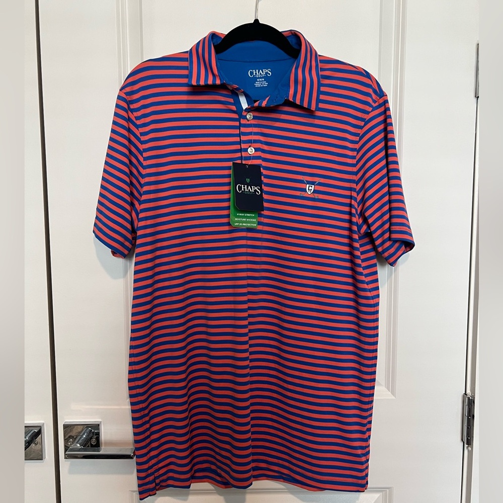 NWT Chaps Striped Polo Shirt